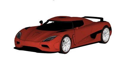 超精细汽车模型 柯尼塞格 Koenigsegg Agera (2)